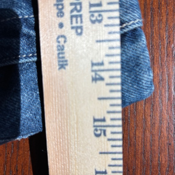 Pilcro and the Letterpress High Rise Barrel Wide Leg Jeans Blue Denim 28 - Picture 13 of 16